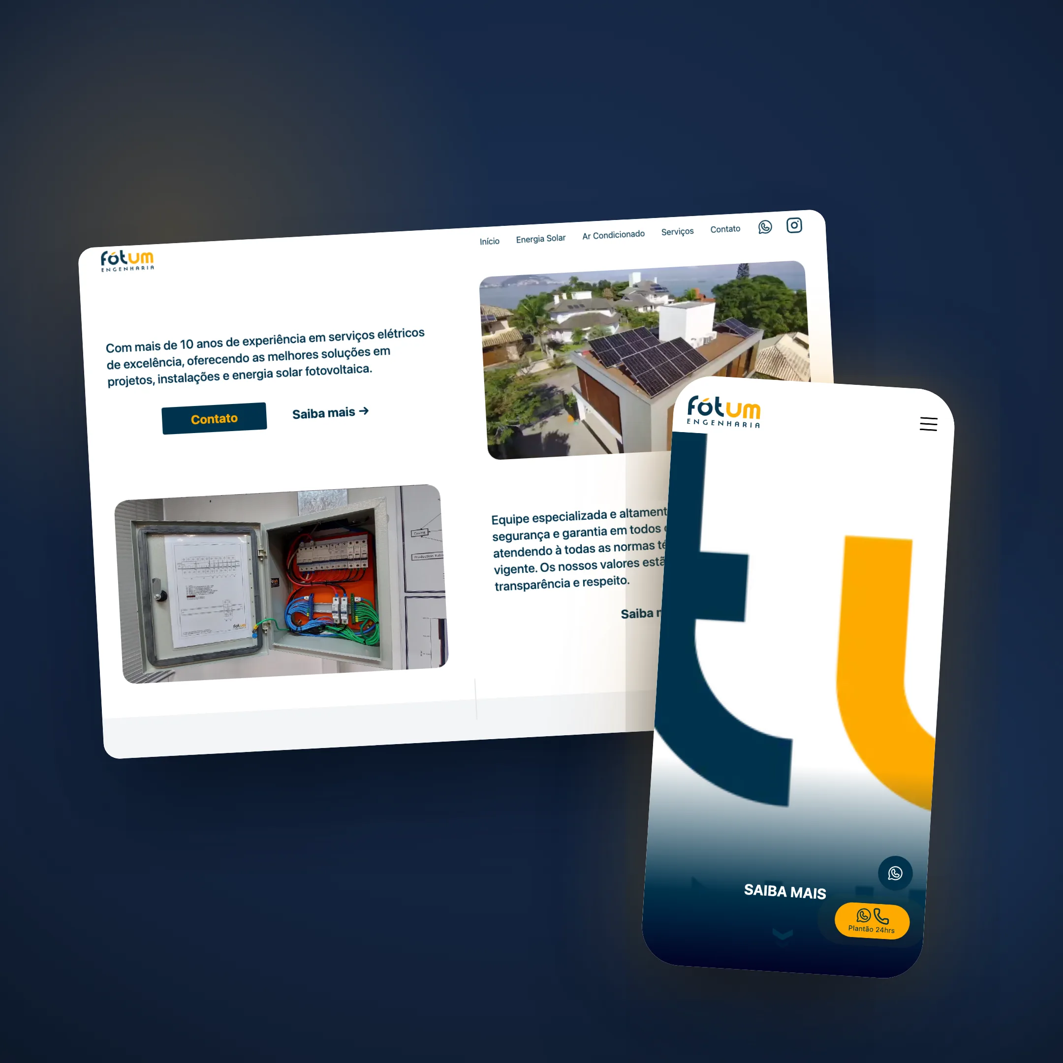Fotum Engenharia site showcase